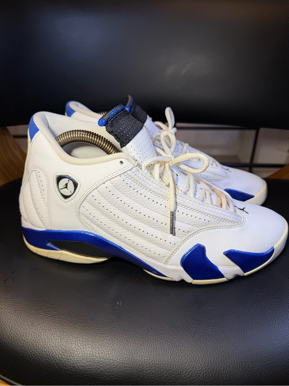 Air Jordan 14 Retro 'Hyper Royal' Men's Size 10.5 Pre-owned Sneakers 487471-104